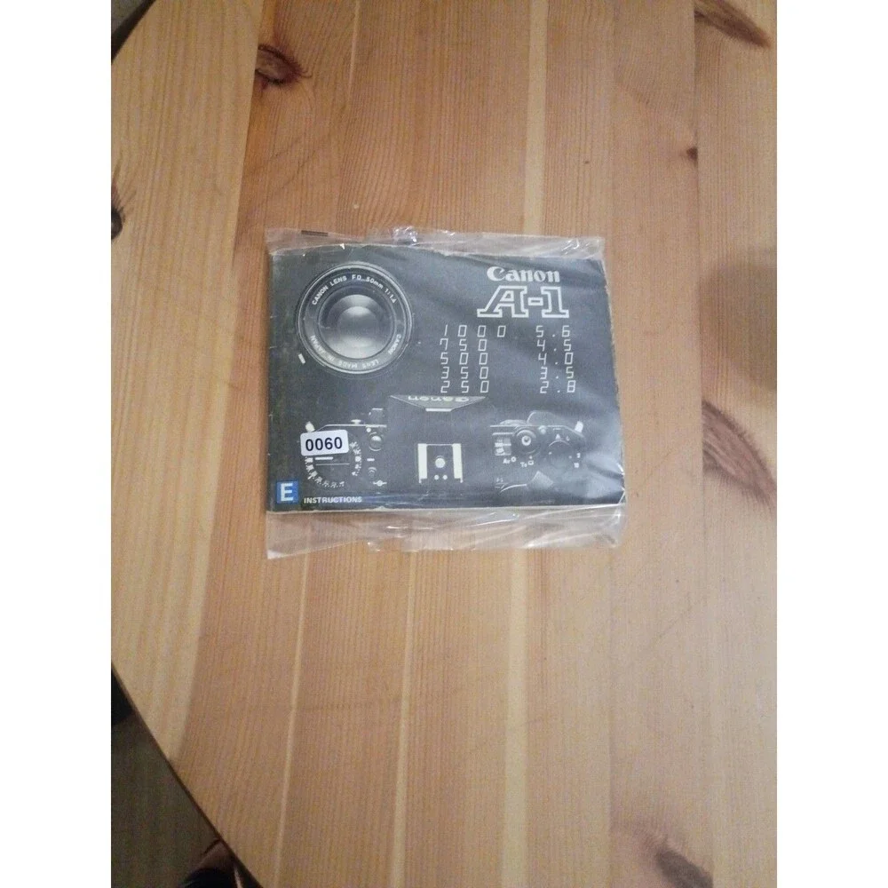 Canon A-1 35mm SLR Film Camera Original Instruction Manual Book